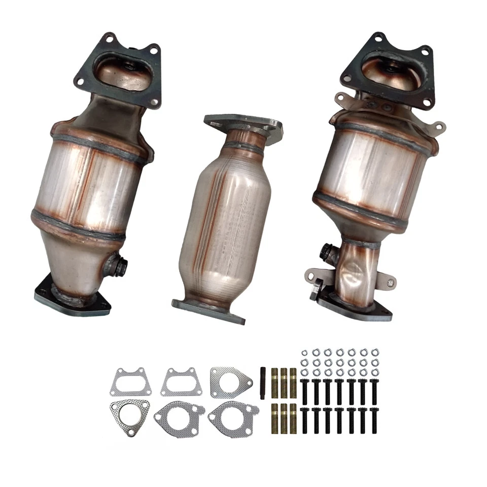 Catalytic Converter For Acura MDX 3.5L 3.7L 2003-2009 BANK 1 & 2 AND REAR Set US Foto 3 de 4