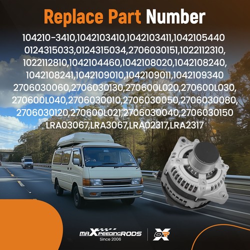 Upgrade Alternator for Toyota Hilux D4D KUN26 1KD 3.0L 05-15 High Output 130A - Picture 3 of 14