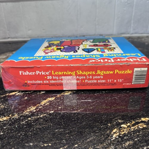 Vintage Fisher-Price LEARNING SHAPES Jigsaw PUZZLE Little People Age 3-6 - Picture 6 of 10