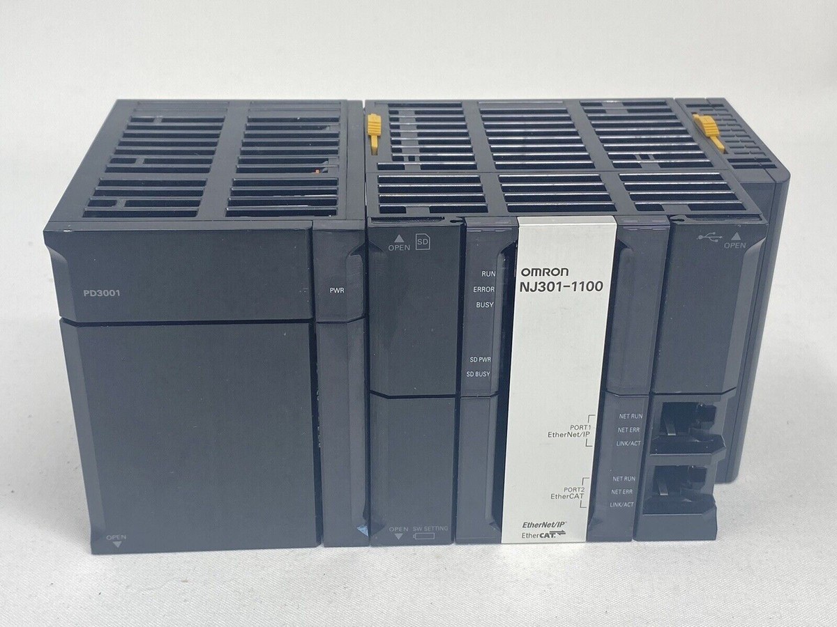 New OMRON NJ Series NJ301-1100 PLC CPU Unit with NJ-PD3001 New OMRON NJ Series NJ301-1100 PLC CPU Unit with NJ-PD3001