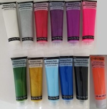 Tempera Paint Paints Bright  Glitter Colors 2 oz/Tube, Select: Color