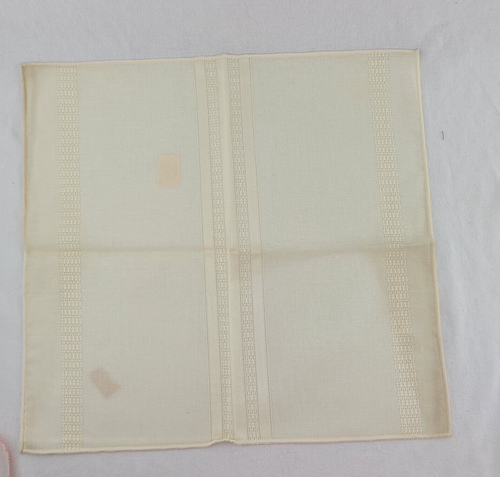 Vintage Sleater Co 17" x 17" 100% Rayon Cream Napkins Set of 10 MCM Style - Picture 5 of 17