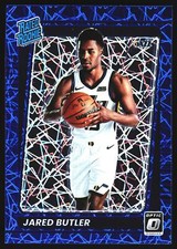 Jared Butler Rookie Blue Velocity Utah Jazz 2021-22 Donruss Optic NBA Card