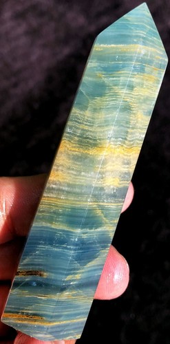 109g TOP! Natural Blue Lanlish Crystal Argentine Reiki Point Healing ie0843 - Picture 5 of 12