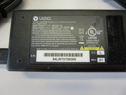 Vizio 19V AC/DC Netzteil ADP-90CD AB Original OEM - Bild 10 von 10