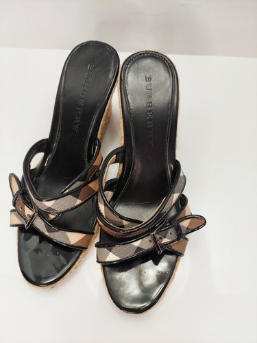 Burberry Espadrilles Wedge Strappy Sandal Shoes EU