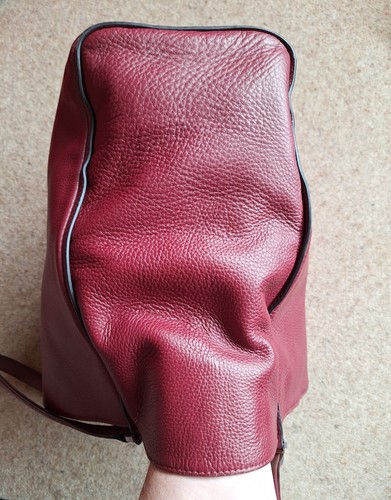 CALVIN KLEIN women's Burgundy shoulder handbag, Round CK Logo,K6EK600373 SIT-SYD - Picture 13 of 22