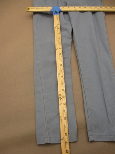 Leo&Zachary Size 12 Boy Gray 100% Cotton Zip Fly Pockets Stretch Chino Pants 876 - Picture 4 of 10