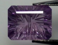 BRAZILIAN AMETHYST 9 x 7 MM LASER EMERALD CUT ALL NATURAL LOT 2533