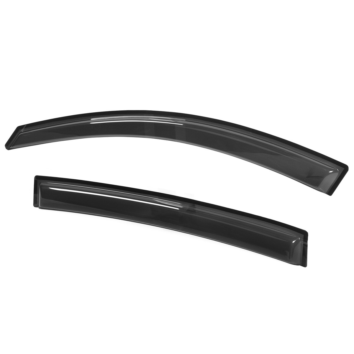 IKON Window Visor Set For 2007-2012 Nissan Altima 4DR - Rain Guard Deflector, Matte Black, No Drill Needed