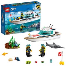 LEGO City Great Vehicles Diving Yacht 60221 Building Kit Playset 148pcs Retired