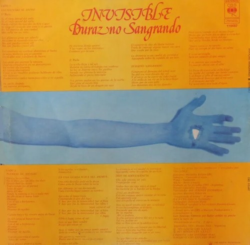 Invisible ‎– Durazno Sangrando (2015) New Vinyl Made in Argentina Sealed MP - Imagen 3 de 4