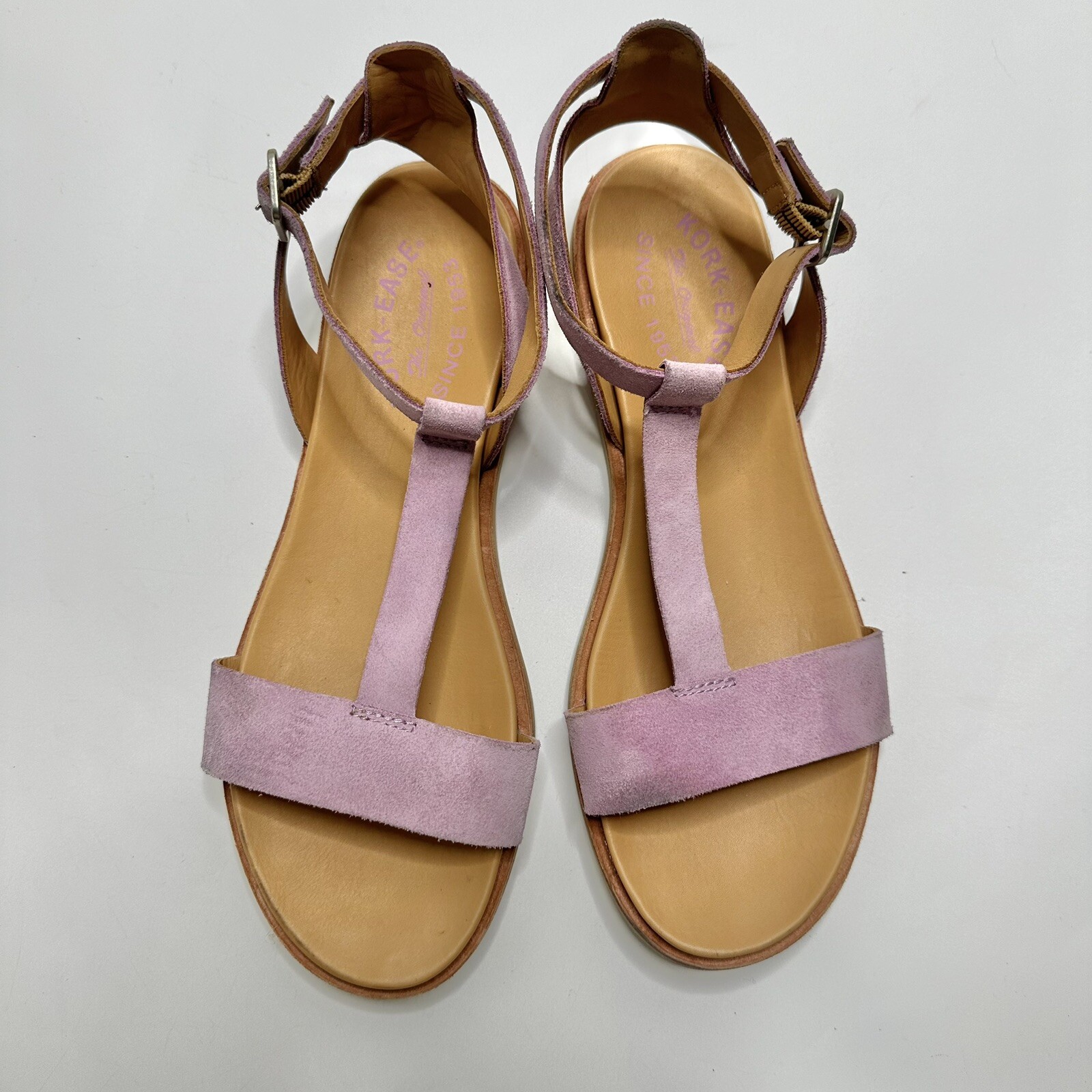 Kork Ease Shoes Womens 8M Zukey Sandals Rosepink Suede TStrap Ankle