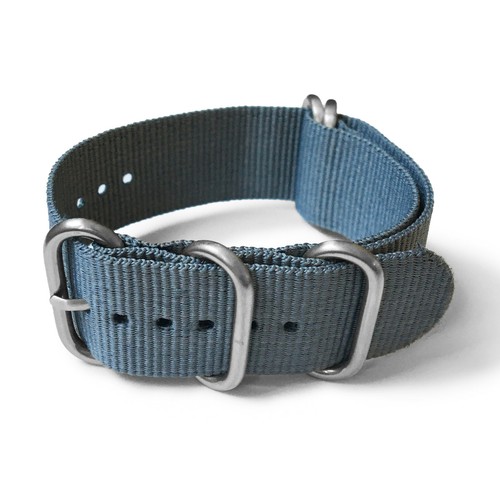 5 Ringe Zulu - einfarbig - schweres ballistisches Nylon Militär Uhrenarmband - 24 mm - Bild 8 von 11
