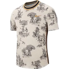 Nike 2019 French Open Men's Challenger Tennis Shirts Skeletons Rare Large AO0291