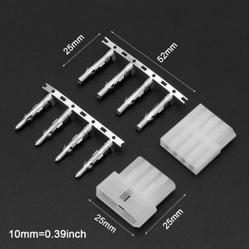 Tuner Connector 4 Pin Plug Male Female for AT-120 Radio Diy Kit - Zdjęcie 3 z 8