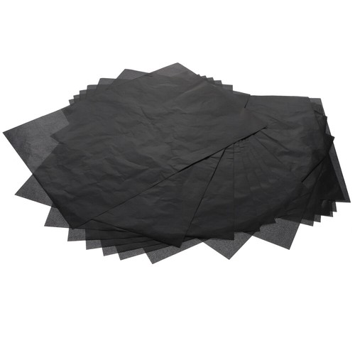 25 Sheets Black Carbon Paper Graphite Transfer Office Large for Tracing - Afbeelding 8 van 12