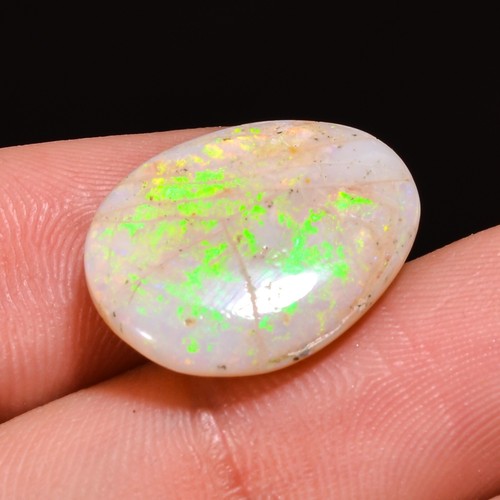 5.5 Ct 100% Natural Australian Opal Oval Shape Cabs Loose Gemstone 18X14X4 mm - Picture 4 of 7