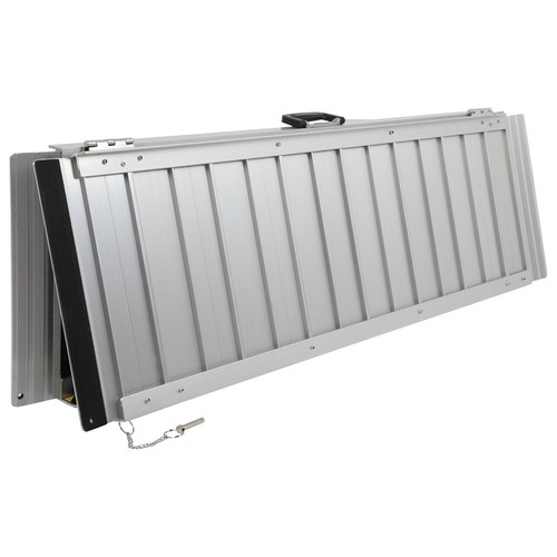 Folding Wheelchair Scooter Mobility Ramp Portable 600 Lbs Non-Slip 4ft Aluminum - Picture 7 of 13