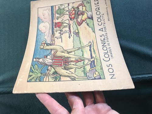 Rare album Nos colonies à colorier Pierre Portelette Delagrave Algérie Indochine - Bild 2 von 15