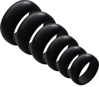 6 Men’s Silicone Wedding Ring Bands - All Sizes In One Package - Perfect Fit E 6 Men’s Silicone Wedding Ring Bands - All Sizes In One Package - Perfect Fit E