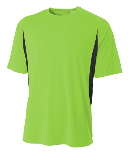 A4 Youth 4oz Micro Poly Interlock Cooling Performance Color Block Crew NB3181 - Picture 8 of 19
