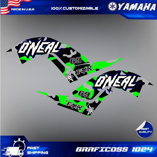 Yamaha Raptor 700 700R graphics kit 2013 2014 2017 to 2025 decals stickers atv - Picture 2 of 8