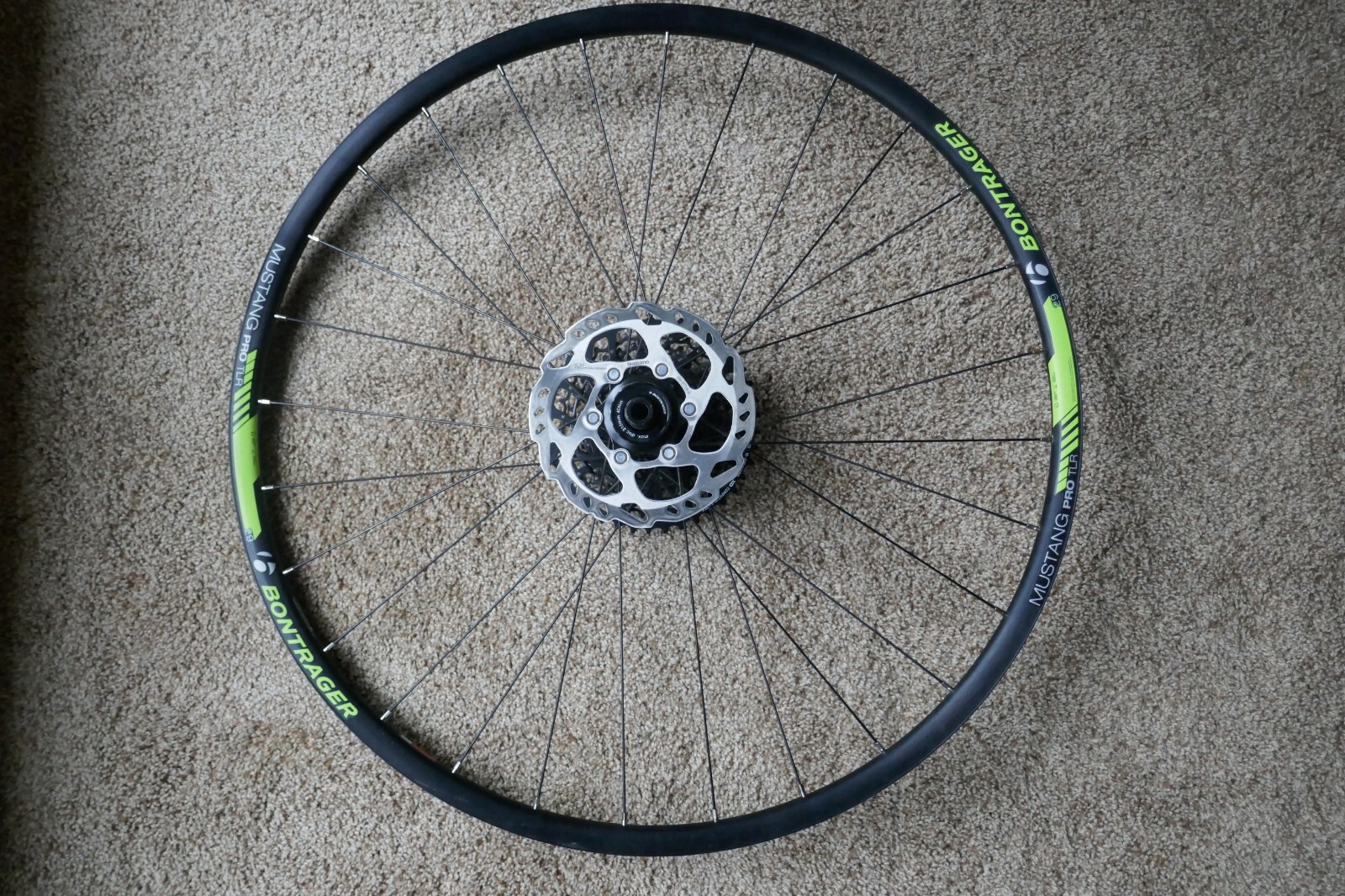 Bontrager Mustang Pro TLR 29 inch F+R Wheel Set w/ rotors, SRAM 11 ...