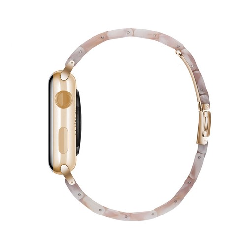 Tortoise Shell Resin Watch Band Strap Bracelet For Apple Watch Series 7 SE 6 5 4 - Bild 10 von 109