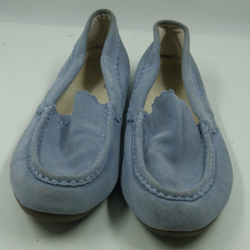 Vionic Mckenzie Slipper Women's 11 Light Blue Suede Casual Flat Slip-On Shoes - Picture 4 of 9