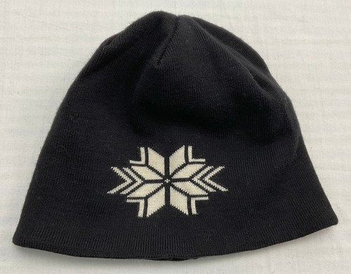 Nuevo sin etiquetas Dale of NORWAY Gorro 100% Pura Lana Nueva Tejido Negro Sombrero Hecho en NORUEGA Gorra - Imagen 1 de 16