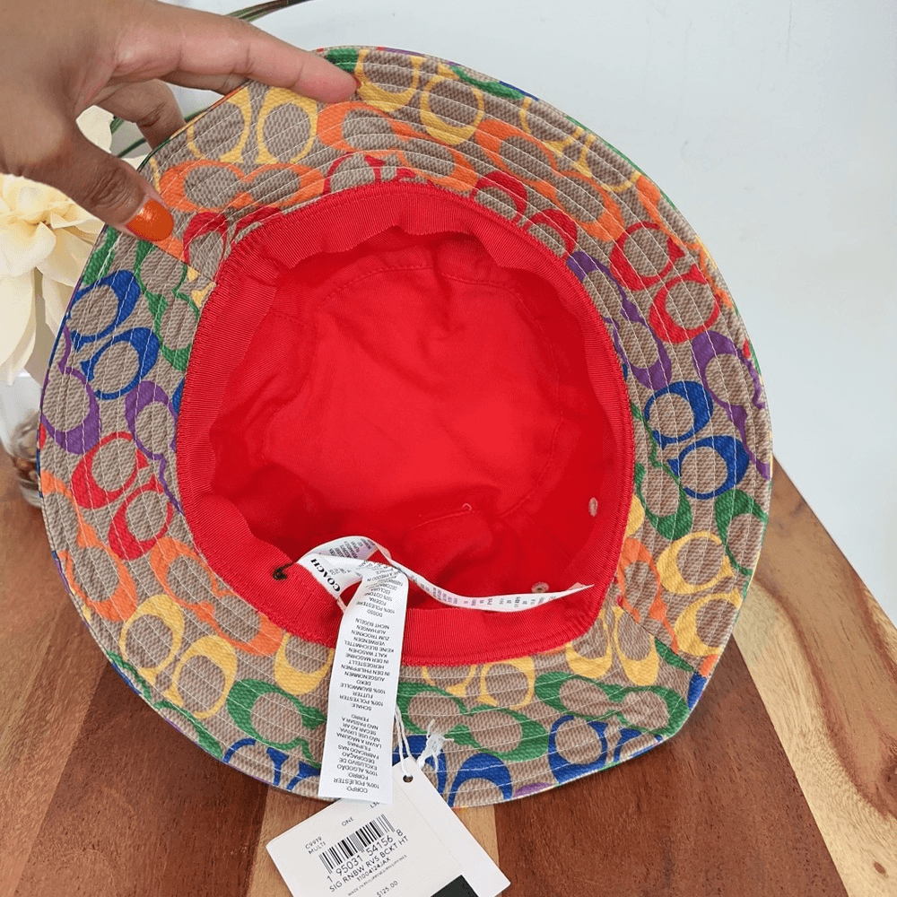 NWT Coach Rainbow Signature Bucket Hat | eBay display picture 2