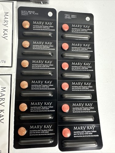 New Lot Of 12 Mary Kay Nourishing Lip Gloss Assorted Samples Satinhands Etc - Picture 2 of 8