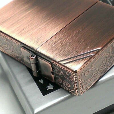 akio　　　　　　　　　　　　　　【Vintage】イタリア製／正規品 Zippo Oil Lighter 1935 Reprint Replica Copper 3 Sides