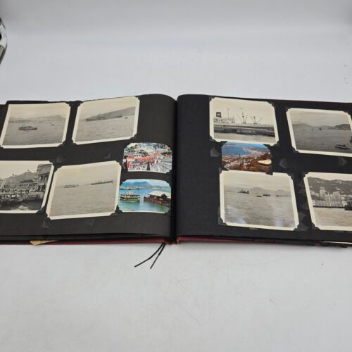 Vtg Photograph Album w/ 160+ Photos Beach Iwo Jima Japan Beach Ships Boats Navy - Picture 20 of 23