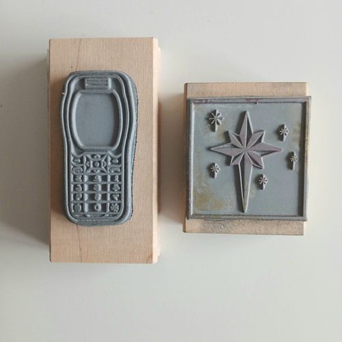 Bundle of 21 rubber craft stamps inc LaBlanche Petaluma, mixed themes + holidays - Picture 8 of 14