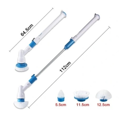 Cepillo de Limpieza Eléctrico con 3 Cabezales de Limpieza Inalámbrico Recargable - Imagen 10 de 10