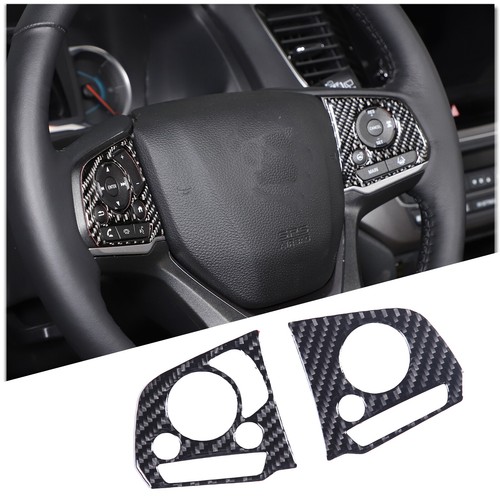 For Honda Pilot 2015-19 Carbon Fiber Car Steering Wheel Button Sticker Trim Part - Picture 2 of 13