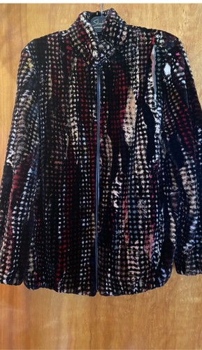 Sheared Beaver Multi Color Fur Jacket, Large - Picture 17 of 18