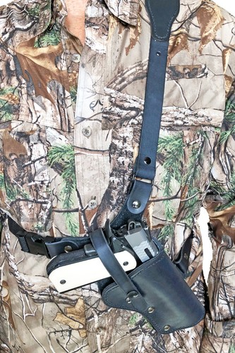 Funda Pecho Deportivo para FN Herstal Cuero Marrón o Negro. Hecho en Estados Unidos - Imagen 22 de 24