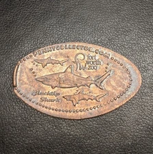 BLACKTIP SHARKS Fort Worth Zoo - Press Coin Elongated Penny Souvenir