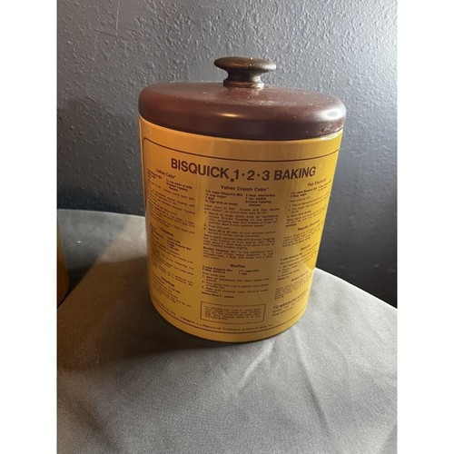 VINTAGE MCM RANSBURG CANISTER BISQUICK RETRO SET OF 5 - Picture 4 of 7