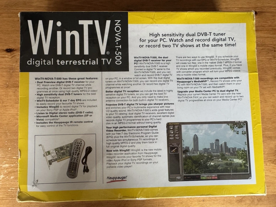Hauppauge WinTV-NOVA-T-500 DVB-T Model 289 : New & Unopened - Image 2 of 4