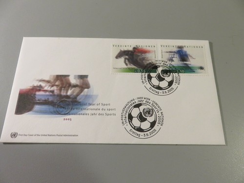 Envelope First Day United Nations Wien 2005 Year International Sport