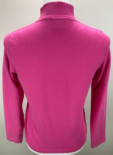 Liz Claiborne Liz & Co. Hot Pink Full Zip Sweat Jacket Size P Women's - Picture 6 of 19