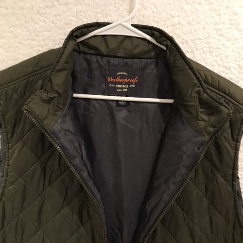 Weatherproof Vintage Mens Polyester/Nylon Vintage Diamond Quilted Puffer Vest - Picture 5 of 12