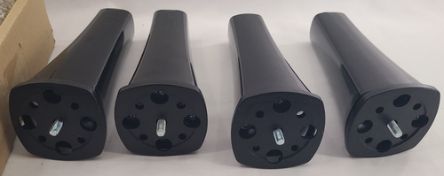 NEW Set Of 4 Original SERTA 8" Black Metal Adjustable Bed Legs Temperpedic Serta - Picture 7 of 11