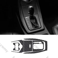 Carbon Fiber Sticker Middle Console Gear Shift Trim For Hyundai Elantra 2011-16
