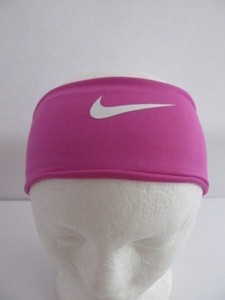 Nike Girl/'s Fury Headband 2.0 Racer Pink//White Youth