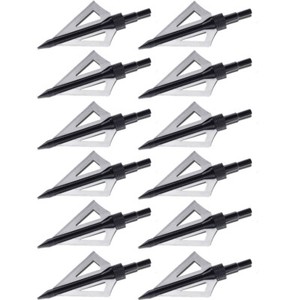 1-6-12-24-X-Hunting-Broadheads-100-Grain-3-Fix-Blade-Compound-Bow-Crossbow-Tips